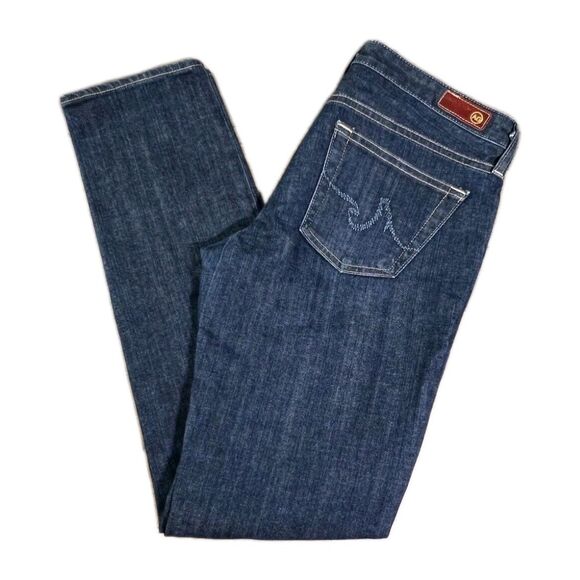 AG Adriano Goldschmied "The Stilt" Cigarette Leg 29R Dark Denim Jeans - Picture 1 of 11